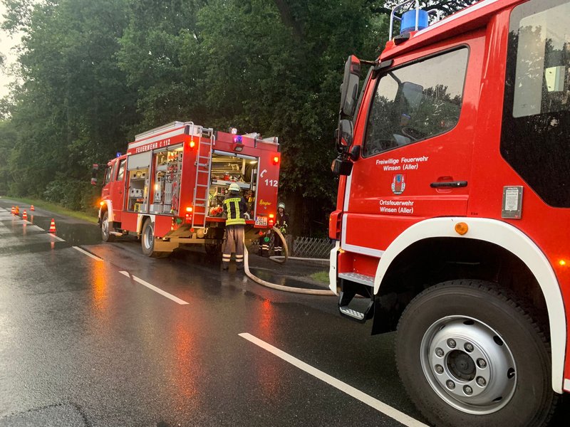 Feuerwehrfahrzeuge im Einsatz
