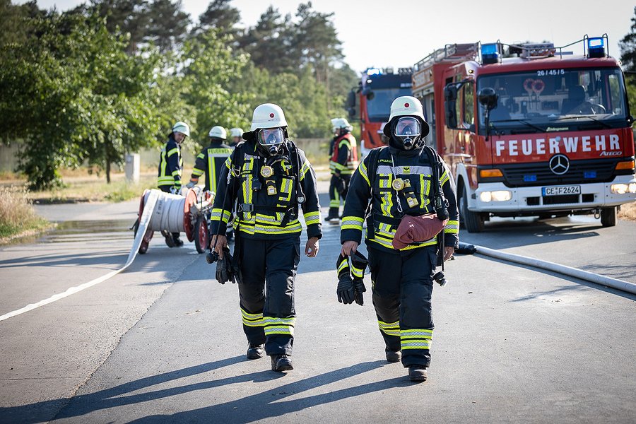 Trupp bereitet sich für den Einsatz vor